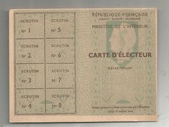 Carte D'électeur , Commune De LEYRAT, Creuse , 1951 - Ohne Zuordnung