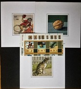 2006 Unieke Set Wenskaarten V/h Nationaal Fonds Ouderenhulp Met Bijpassende Postzegels (velletje AAP,NOOT,MIES) - Personnalized Stamps