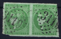 France: Yv Nr 42 B  Mi Nr 39 B  Obl./Gestempelt/used Pair GC 3119 Revel - 1870 Emissione Di Bordeaux