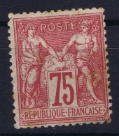 France: Yv Nr 71  Mi 66 I  MH/* Falz/ Charniere Spots - 1876-1878 Sage (Typ I)