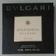 BULGARI, Splendida, Iris D'or - 1.5 Ml échantillon Neuf/rempli - Parfumproben - Phiolen