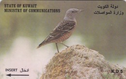 Kuwait, 39KWTD, Rock Thrush, Bird, 2 Scans. - Koweït