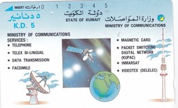 Kuwait, KW-MOC-TAM-0005, Services - English, Satellite, Globe, 2 Scans. - Kuwait