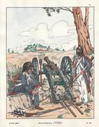 Planche Aquarellee Artillerie  1792 - Uniforms