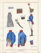 Planche Aquarellee Tirailleurs - Uniforms