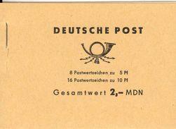 DDR, 1968, Booklet MH4b2,  Ulbricht - Booklets