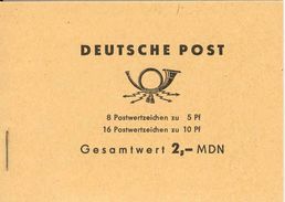 DDR, 1968, Booklet MH4b3,  Ulbricht, With Number, BZN Links Unten - Booklets