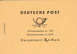 DDR, 1968, Booklet MH4c1b,  Ulbricht, Mit Typenpaaren - Booklets