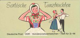 DDR, 1971, Booklet MH 5I/3a, Sorb. Tanztrachten / Costumes For Dance - Booklets