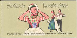 DDR, 1971, Booklet MH 5I/3b, Sorb. Tanztrachten / Costumes For Dance, Cover 3 And 4 Inverted / Kopfstehend - Booklets