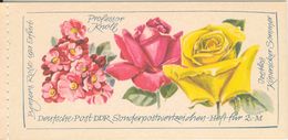 DDR, 1972, Booklet MH6, Exposition Roses - Booklets
