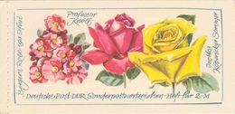 DDR, 1972, Booklet MH6 I3, Exposition Roses - Booklets