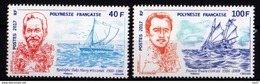 Polynésie Française 2017 - Bateaux, Navigateurs  - 2 Val Neufs // Mnh - Unused Stamps