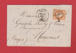 Facture / De Nancy   / Pour Mirecourt / 21 Août 1875 - 1849-1876: Klassik