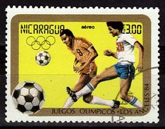 NICARAGUA  PA 1070  Oblitere  Jo 1984  Football  Soccer  Fussball - Gebruikt