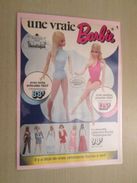 MATTEL  UNE VRAIE BARBIE  -  Pour  Collectionneurs ... PUBLICITE  Page De Revue Des Années 70 Plastifiée Par Mes Soins - Barbie