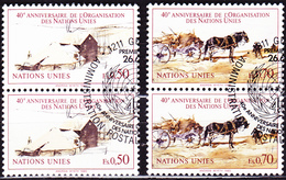 UN Genf  Geneva Geneve - 40 Jahre UNO (MiNr: 133/4) 1985 - Gest Used Obl - Gebraucht