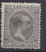 Puerto Rico 1890  1/2m (*) MH - Puerto Rico