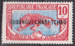 Ubangi-Chari, 1915/1922 - 10c Overprint - Nr.6 MLH* - Usati