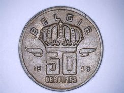 BELGIË - 50 CENTIMES 1958 - 50 Cent