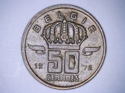 BELGIË - 50 CENTIMES 1972 - 50 Cent
