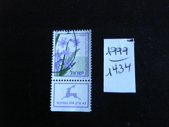 Israel - Année 1999 - Fleurs - Y.T.1434 - Oblitéré - Used - Gestempeld. - Used Stamps (with Tabs)