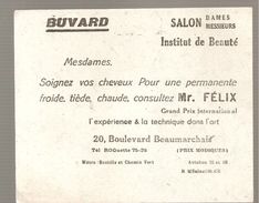 Buvard Salon Dames Messieurs Institut De Beauté, Consuultez Me Félix Pour Vous Soigner Les Cheveux - Parfum & Cosmetica