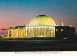 Canada Edmonton Planetarium In Coronation Park At Night - Edmonton