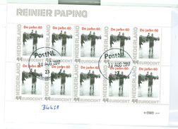 NEDERLAND * REINIER PAPING * SCHAATSEN  *   BLOK BLOC * BLOCK * GEBRUIKT *  POSTFRIS GESTEMPELD * (58) - Used Stamps