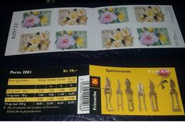 2001-Norway- Roses- Booklet MNH** - Unused Stamps