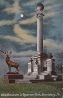 Pennsylvania Harrisburg Elks' Memorial To Meade D Deweiler In Reservoir Park At Night - Harrisburg