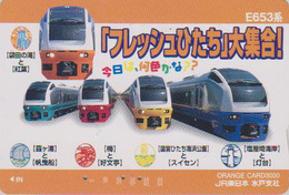 Carte Orange Japon - TRAIN Trains E 653 - ZUG - TREIN - Japan Prepaid JR Card - 3238 - Trains