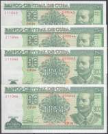 2016-BK-26 CUBA 5$ 2016 ANTONIO MACEO UNC 4 CONSECUTIVE. - Kuba