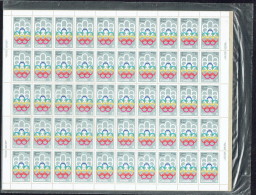 1973  Montreal Olympic Games - Games Symbol  Sc 623-4  Complete Sheets Of 50 In Original Packaging - Volledige & Onvolledige Vellen