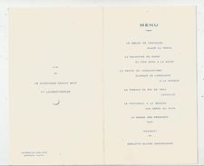 Menu , 4 Pages ,2 Scans ,  1966 , Taverne Du LION D'OR, Bonnichon , Traiteur, Frais Fr : 1.45 E - Menus