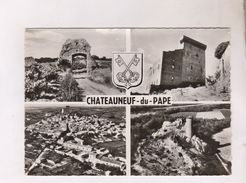 CPM PHOTO DPT 84 CHATEAUNEUF DU PAPE MULTIVUES - Chateauneuf Du Pape