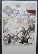 Chine  Guerre Russo Japonaise   Cpa Illustrée Timbrée - Autres & Non Classés