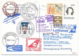 DANEMARK - CP - Circuit "das Traum-shiff Berlin" 2000 - Divers Cachets Paquebot Et Aviation - Voir Scans - Airmail