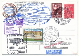 DANEMARK - CP - Circuit "das Traum-shiff M/S Berlin" 2000 - Divers Cachets Paquebot Et Aviation - Voir Scans - Luftpost