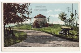 Kingston Ontario, Macdonald Park Scene With Canons, 1900s Vintage UDB Canada Postcard M8664 - Kingston