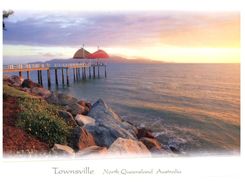 (206) Australia - (with Stamp At Back Of Card) QLD - Townsville - Townsville