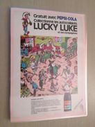 LUCKY LUKE ET PEPSI-COLA   -  Pour  Collectionneurs ... PUBLICITE  Page De Revue Des Années 70 Plastifiée Par Mes Soins - Lucky Luke