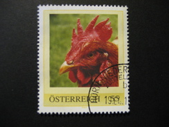 Österreich- Pers.BM Aus Markenheft "Tiere Auf Dem Bauernhof"Gockelhahn Gebraucht - Personalisierte Briefmarken