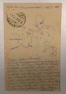 TURKEY  KADIKEUY   1928.  CONSTANTINOPLE   HANDMADE  POSTCARD   POLITICAL SATIRA - Covers & Documents