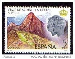 TIMBRE ESPAGNE NOUVEAU 1978 INDIENS INCAS PERU MACHU PICCHU - American Indians