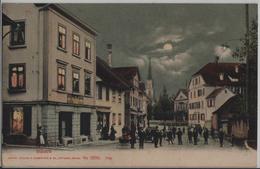 Bülach - Post & Telegraph, Gasthof Zum Kreuz - Animee, Mondschein-Karte - Photo: Guggenheim - Bülach