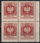 POLEN Steuer 1932 - 50 Gr  4er  ** / MNH - Revenue Stamps