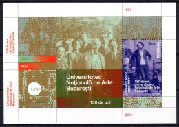 Romania - 2014 - 150th Anniversary National University Of Arts Miniature Sheet - MNH - Neufs