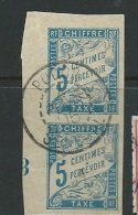 Timbre Taxe Des Colonies Général N° 18 EN PAIRE Millésime 8 Oblitéré Podor Sénégal En 1905 ( Rare )   Bce10210 - Impuestos