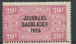 Journaux 1928   J.18 **  20 F       Coté 235,-   Premier Choix Sans Charnière, - Zeitungsmarken [JO]